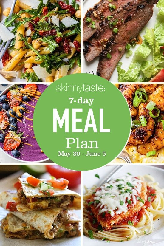 7 Day Healthy Meal Plan (May 30-June 5)