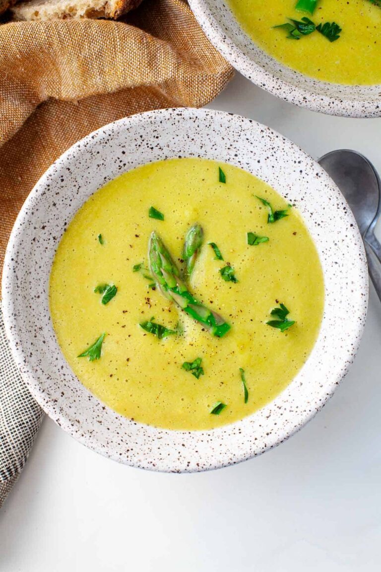 Vegan Asparagus Soup | Kara Lydon