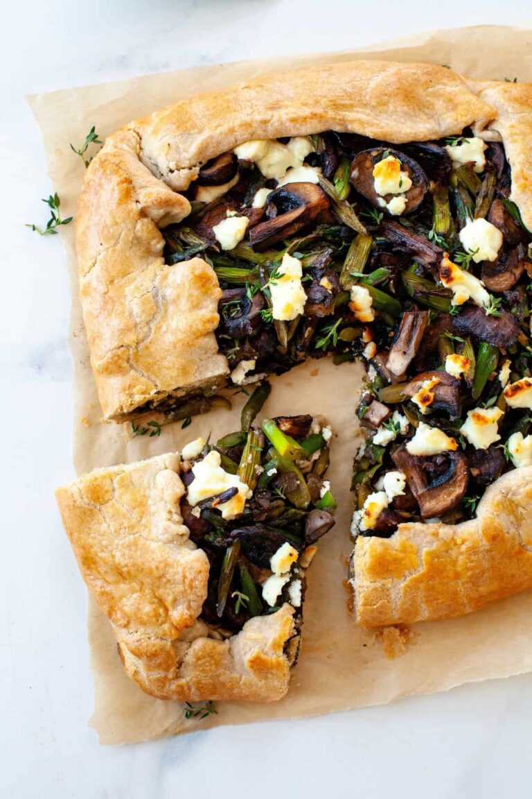 Asparagus Mushroom Galette | Kara Lydon