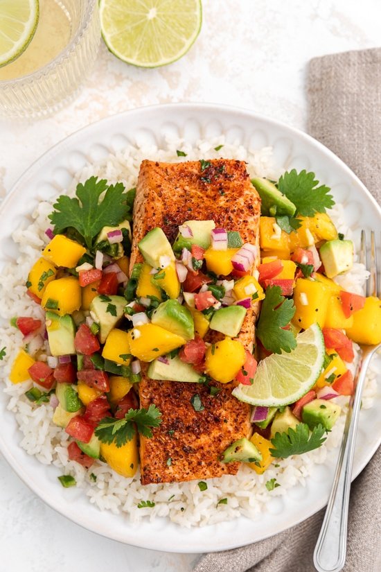 Chili-Lime Air Fryer Salmon