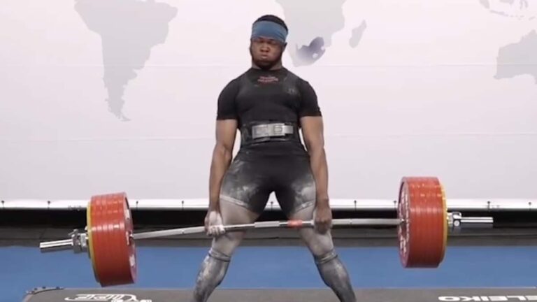 Powerlifter Asein Enahoro (83KG) Deadlifts 362.5 Kilograms (799.2 Pounds), Sets New Record at 2022 IPF Worlds