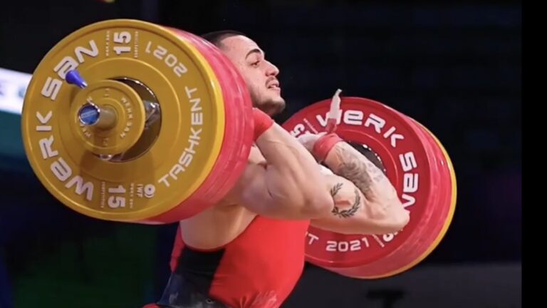 Weightlifter Karlos Nasar (89KG) Captures 3 Junior World Records at 2022 European Weightlifting Championships