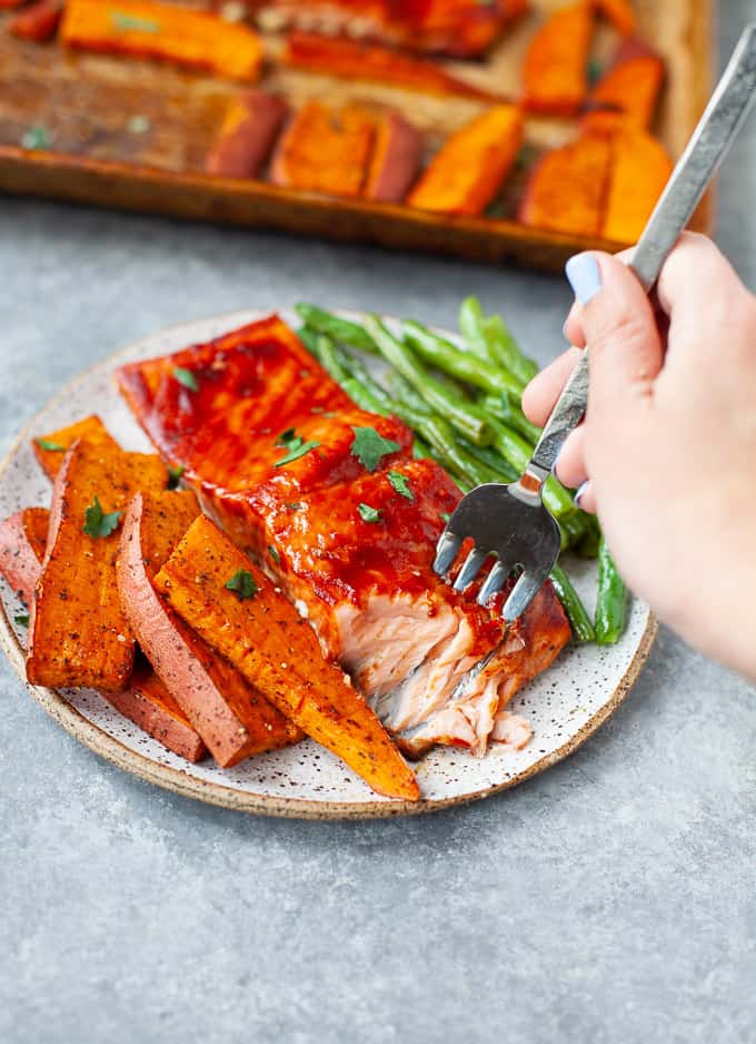 Baked BBQ Salmon | Kara Lydon