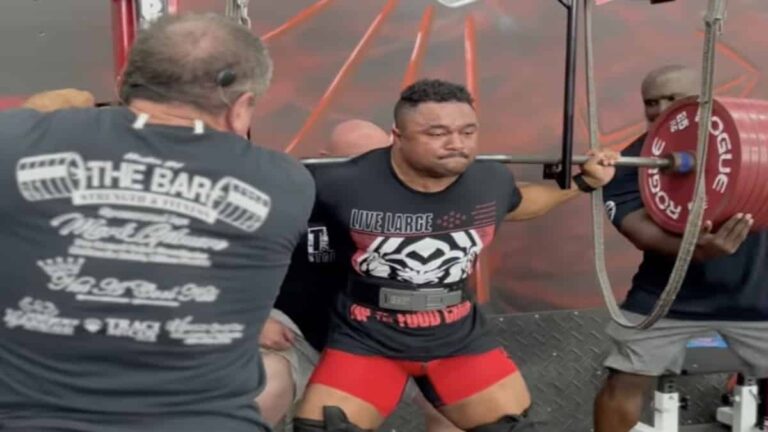 Check Out Chad Penson (90KG) Squatting 33 Kilos Over His Current World Record