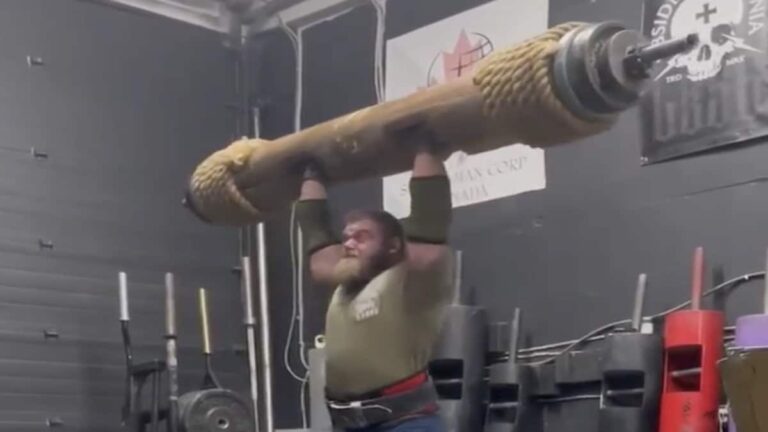 Maxime Boudreault Crushes a 430-Pound Log Press as 2022 Shaw Classic Nears