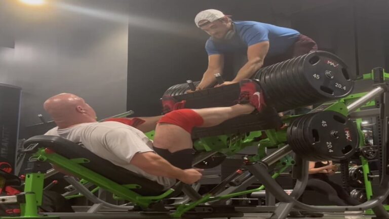 Strongman Mitchell Hooper Leg Presses 2,000 Kilos in Prep For the 2022 Shaw Classic