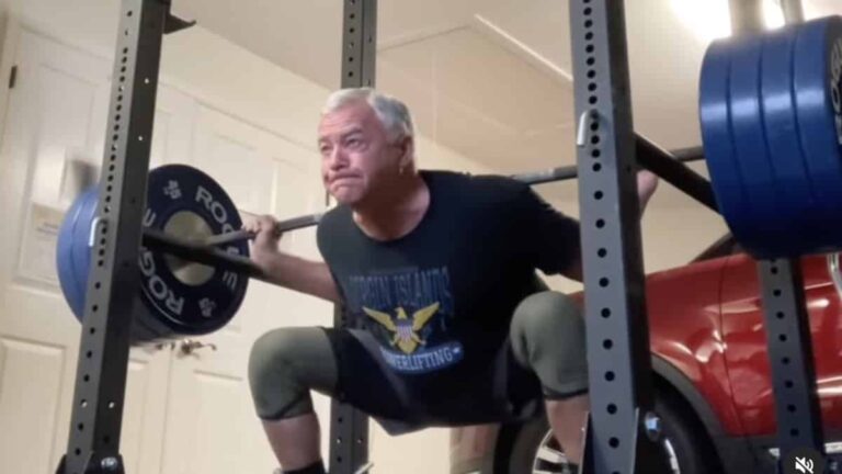 Watch 71-Yr-Old Powerlifter John LaFlamme (83KG) Crush a 427-Pound Squat for a Recent PR