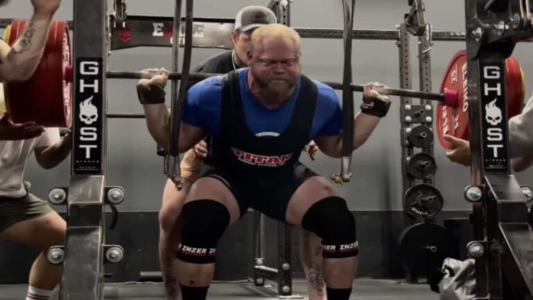 Watch Phillip Herndon (110KG) Squat 40 Kilos More Than The Raw World Record