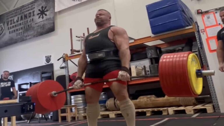 Watch Strongman Rauno Heinla Deadlift 30 Kilos More Than the Current Master’s World Record