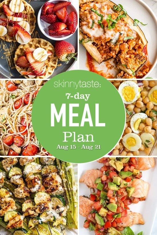 7 Day Healthy Meal Plan (Aug 15-21)