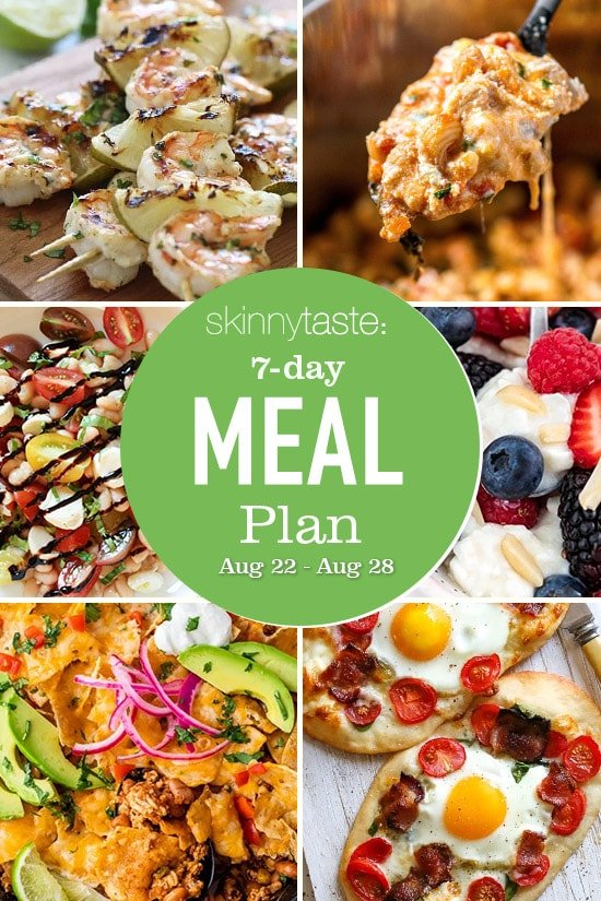 7 Day Healthy Meal Plan (Aug 22-28)