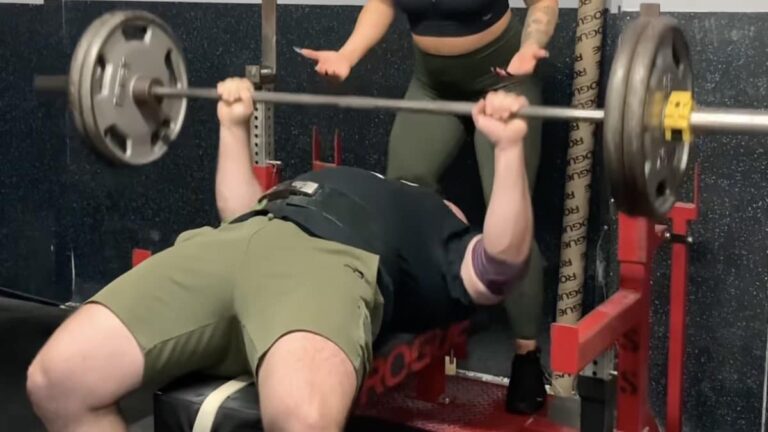 Watch Daniel Ryjov Power Through a 225-Pound Bench Press for 90 Reps