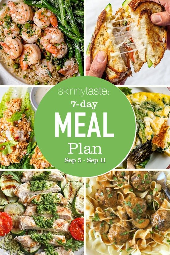 7 Day Healthy Meal Plan (Sept 5-11)