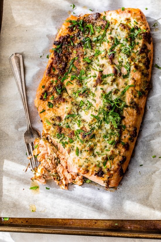 Parmesan-Herb Baked Salmon – health foods diets