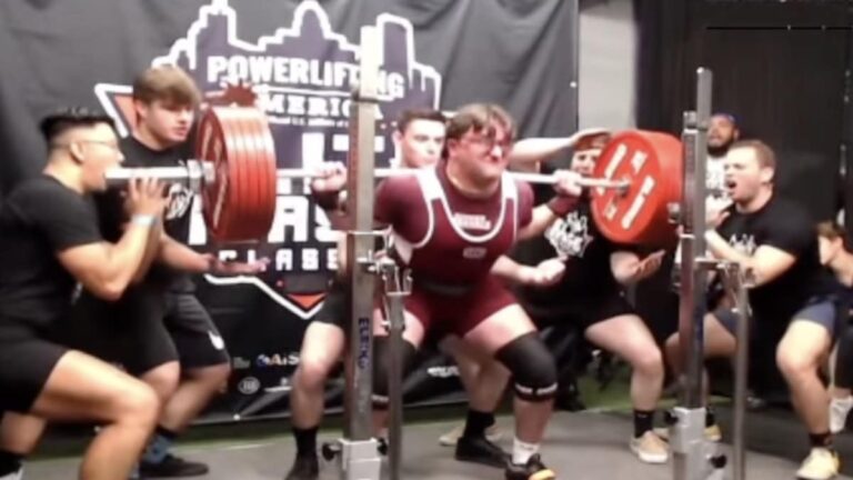 19-Yr-Old Powerlifter Sam Sikora (105KG) Scores 4 Personal Competition Records