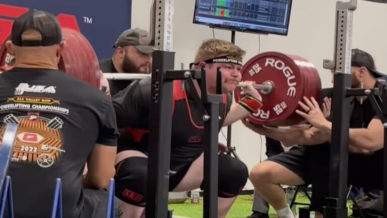 20-Yr-Old Powerlifter Max Shethar (+140KG) Scores 755-Pound Squat, 463-Pound Bench Press PRs