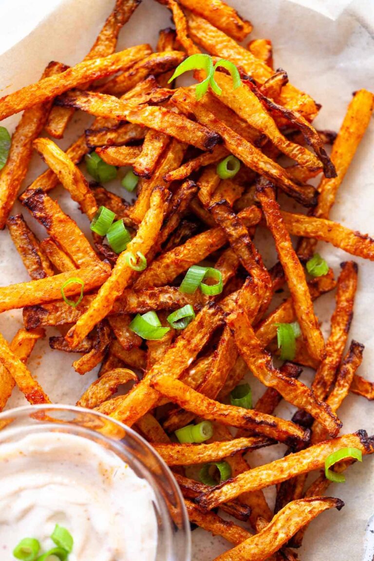 Kohlrabi Fries (Baked or Air Fryer)