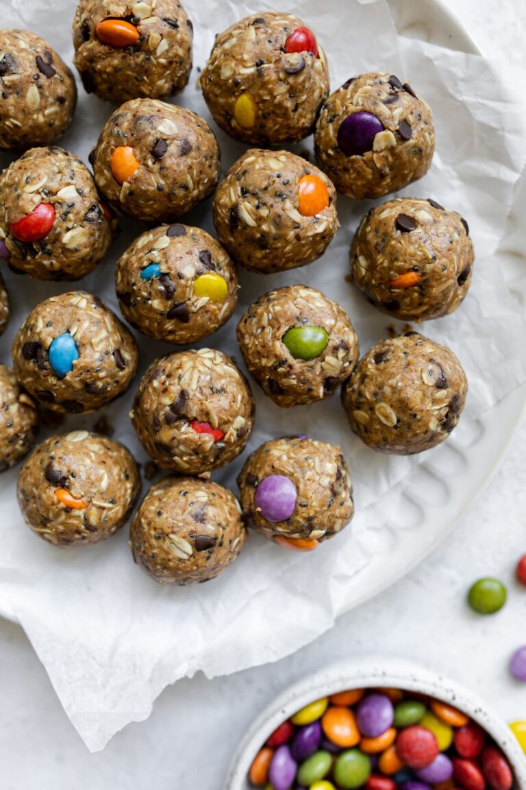 Monster Cookie Peanut Butter Protein Balls (Fun & Easy)