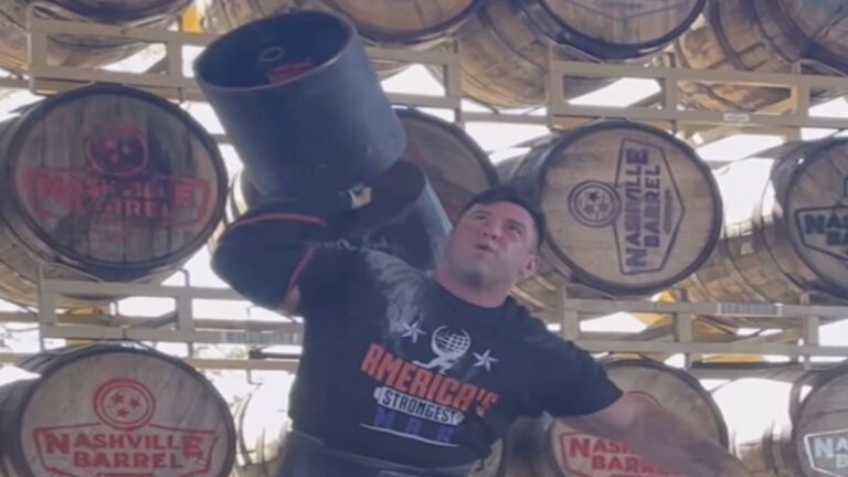 Strongman Nicolas Cambi Scores Heavy Dumbbell World Record of 285 Kilos