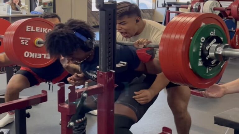 Watch 18-12 months-Old Powerlifter Jalen Faulk Squat 661 Kilos for a Recent PR