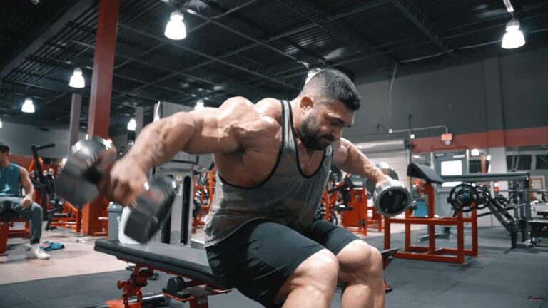 Derek Lunsford Trains Shoulders Ahead of His 2022 Men’s Open Olympia Debut