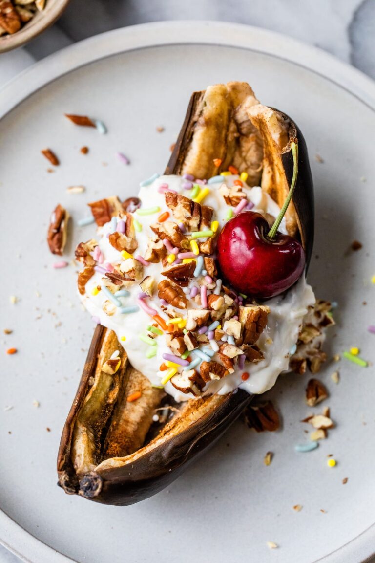 Air Fryer Breakfast Banana Split