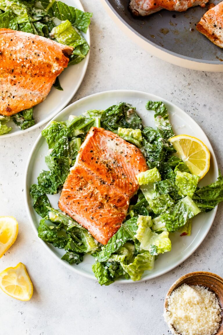 Salmon Caesar Salad – health foods diets