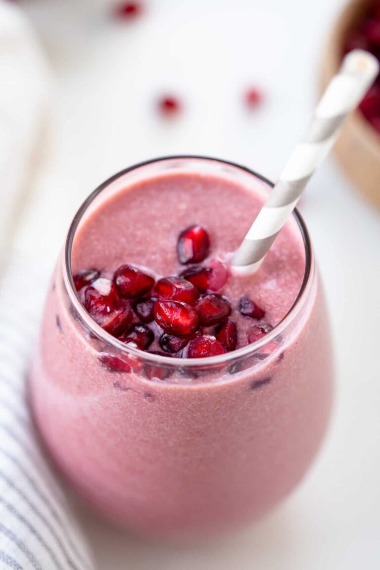 The Best Pomegranate Smoothie | Kara Lydon