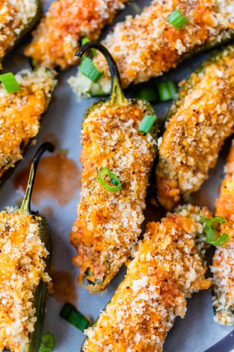 Baked Buffalo Chicken Jalapeño Poppers