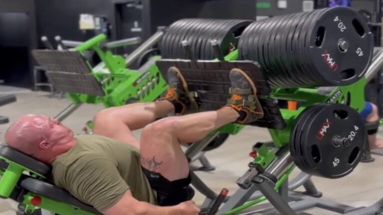 Mitchell Hooper Leg Presses 1,700 Kilos For 8 Reps Ahead of the 2023 Arnold Strongman Classic