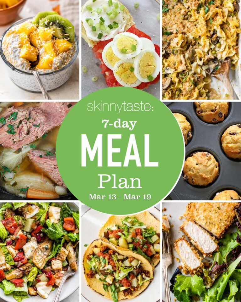 7 Day Healthy Meal Plan (March 13-19)