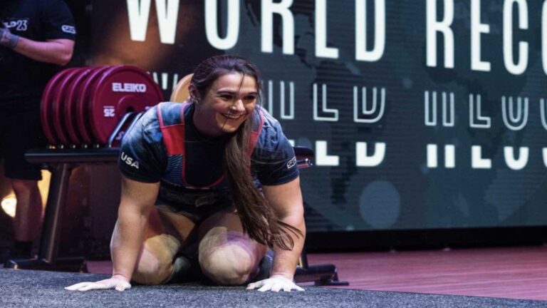 Amanda Lawrence (84KG) Breaks Three IPF Raw World Records at 2023 Sheffield Championships