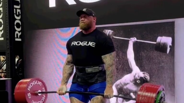 Hafthor Björnsson, Daniel Bell Deadlift 395 Kilograms (870.8 Kilos) Raw at Arnold Sports Festival