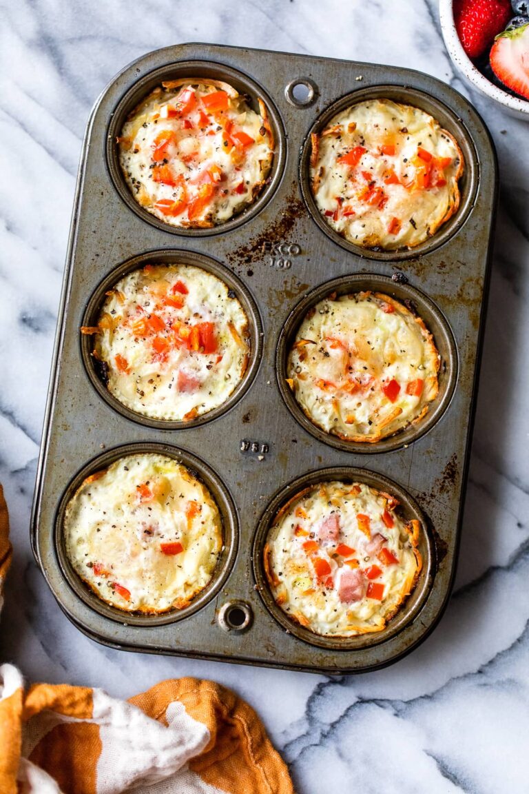 Hash Brown Egg White Nests