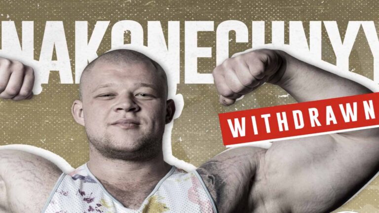 Pavlo Nakonechnyy Withdraws From 2023 Europe’s Strongest Man to Get well from Knee Injury