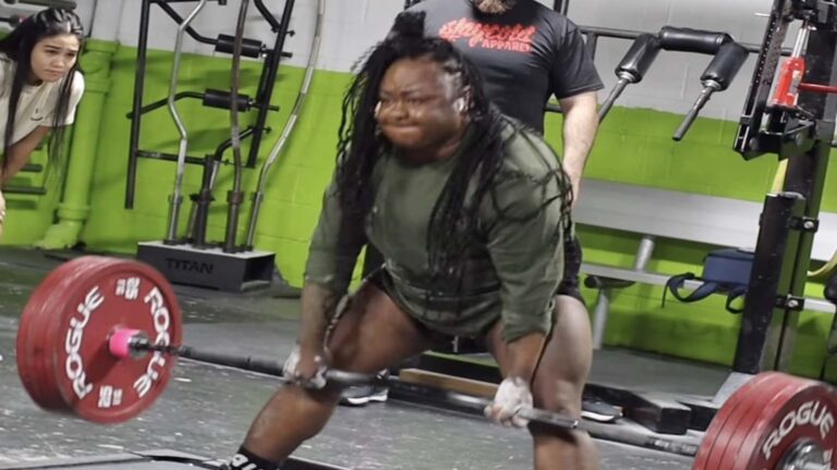 Sherine Marcelle Crushes a 227.5-Kilogram (501-Pound) 3-Rep Beltless Deadlift PR