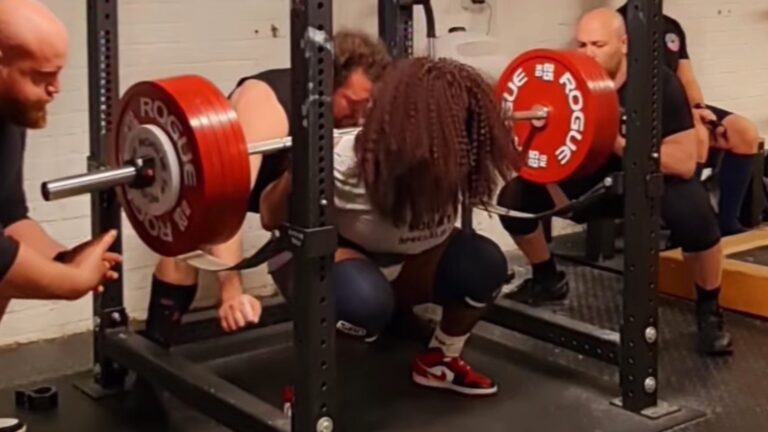 Sonita Muluh (+84KG) Scores Squat One Kilogram (2.2 Kilos) Above Raw World Record in Training