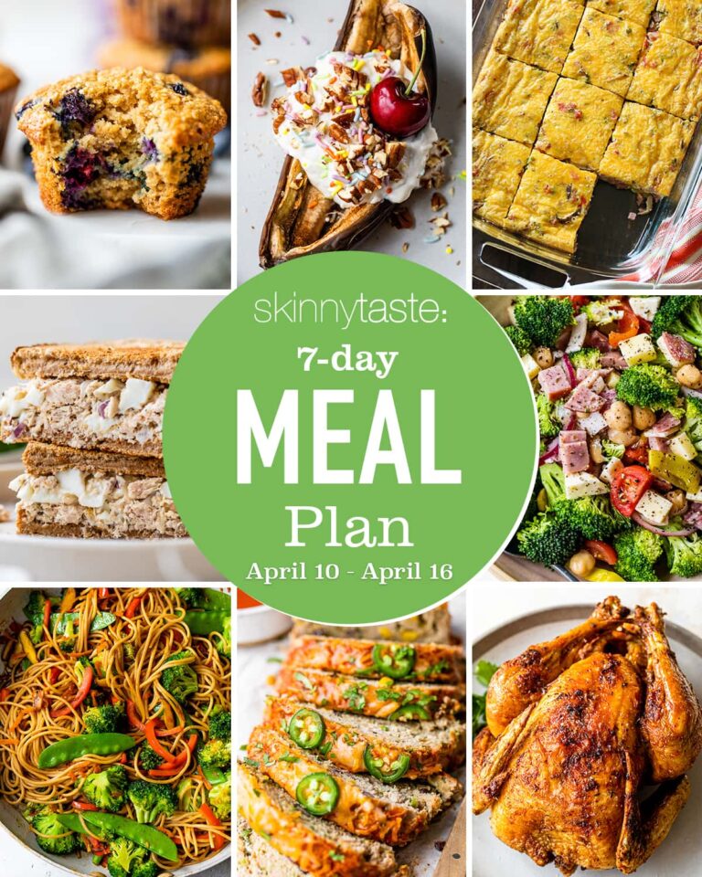 7 Day Healthy Meal Plan (April 10-16)