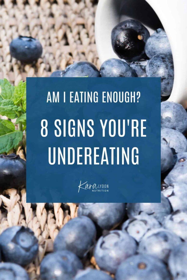 Am I Eating Enough? 8 Signs You are Undereating