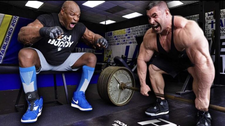 Derek Lunsford and Ronnie Coleman Spend Quality Time Constructing Up Their Back and Biceps