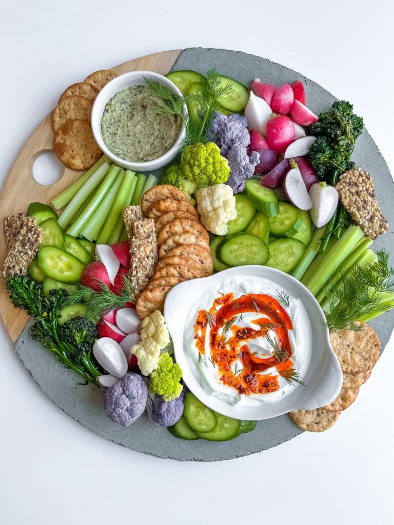 How To Make a Colourful Crudites Platter