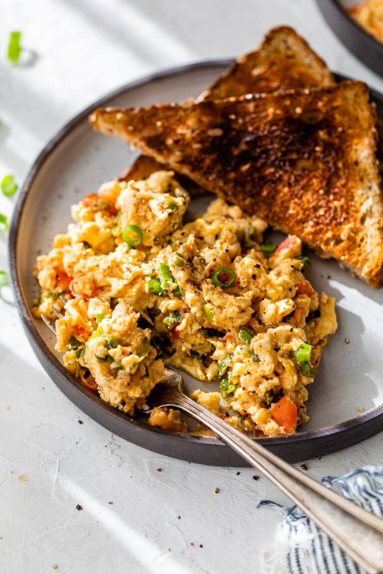 Huevos Pericos (Colombian Scrambled Eggs)