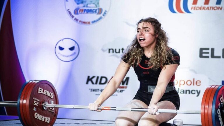 Powerlifter Samantha Eugenie (69KG) Breaks Two IPF World Records at 2023 French Junior Nationals