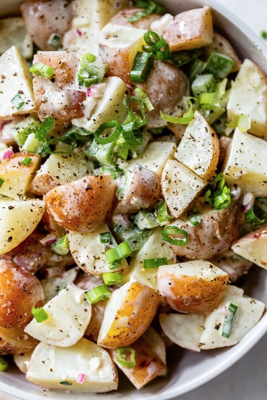 Baby Red Potato Salad (Light on the Mayo)