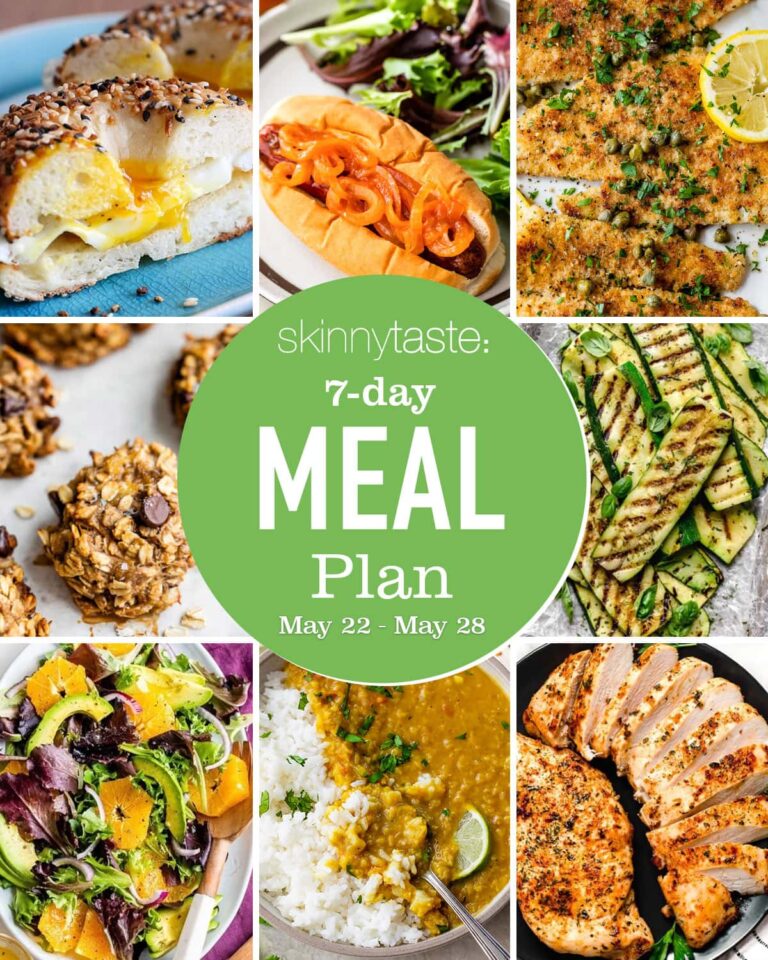 Free 7 Day Healthy Meal Plan (May 22-28)