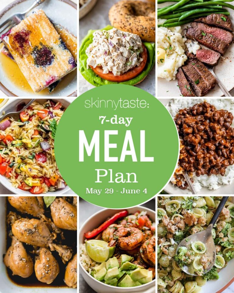 Free 7 Day Healthy Meal Plan (May 29-June 4)