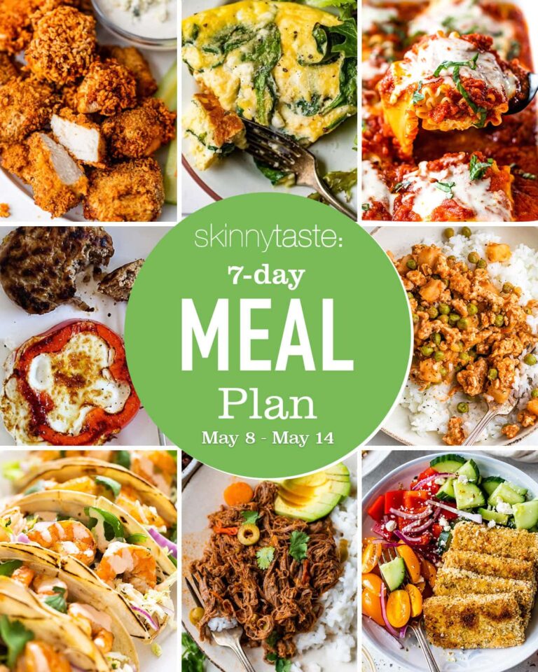 Free 7 Day Healthy Meal Plan (May 8-14)