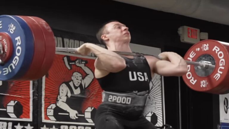 Weightlifter Hampton Morris Nearly Clean & Jerks 13 Kilograms (28.6 Kilos) Over His Junior World Record