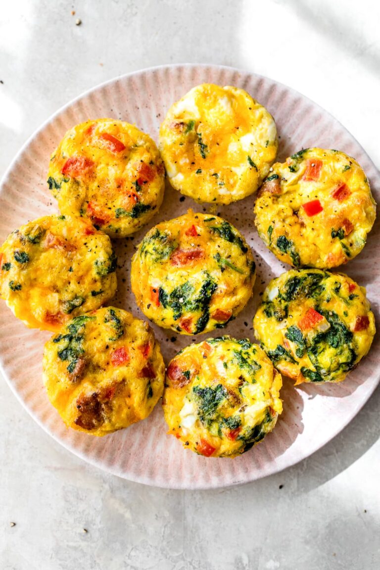 Egg Muffins (Loaded with Veggies, Bacon and Cheese)