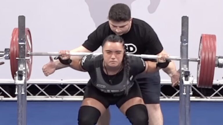 Karlina Tongotea (76KG) Sets Squat World Record of 225.5 Kilograms (497.1 Kilos), Wins IPF World Title